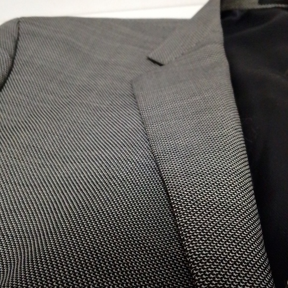 Calvin Klein mens slim fit sport Coat blazer jacket Grey wool 48XL - Picture 3 of 8